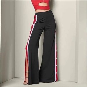 ❣️ Side Snaps High Waist Wide Leg Pants❣️💙